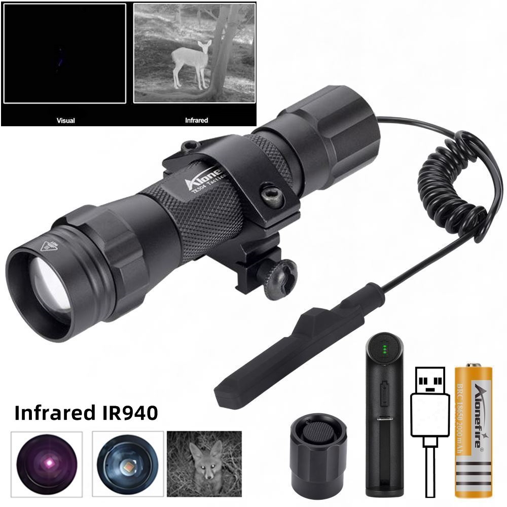 Hunting Thermal Imaging Scope - IR850nm&940nm Новейший инфракрасный светодиодный зум-фонарь с